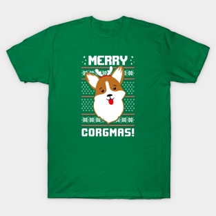 Merry Corgmas Christmas Sweater Corgi Christmas Gift T-Shirt